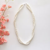 The Vivien Twisted Double Strand Pearl-Look Necklace