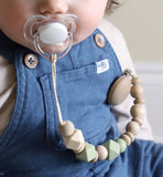 The Shiloh Wood + Silicone Pacifier Clip